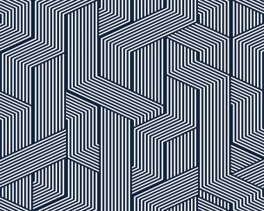 3D boyutsal çizgili küpsüz desen, çizgiler ve kutular ile geometrik sonsuz doku, mimari tema, siyah ve beyaz grafik tasarım arkaplan resmi.
