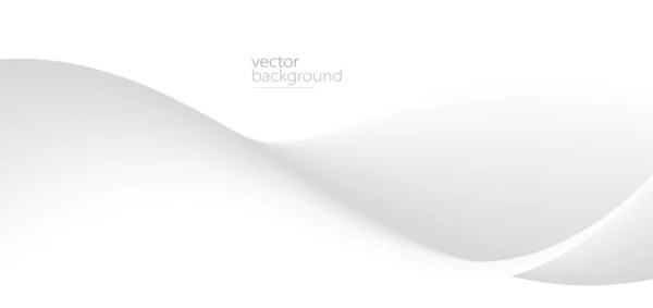 Плавный Поток Волнистой Формы Градиентным Векторным Абстрактным Фоном Светло Серым — стоковый вектор
