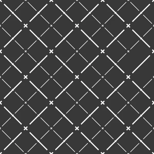 Nahtlos Gekreuzte Linien Geometrisches Muster Abstrakter Minimaler Vektorhintergrund Mit Kreuzstreifen — Stockvektor