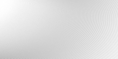 Üç boyutlu perspektif vektörü soyut arkaplan, dinamik doğrusal minimal tasarım, boyutsal ve hareketli dalgalı gri çizgiler.