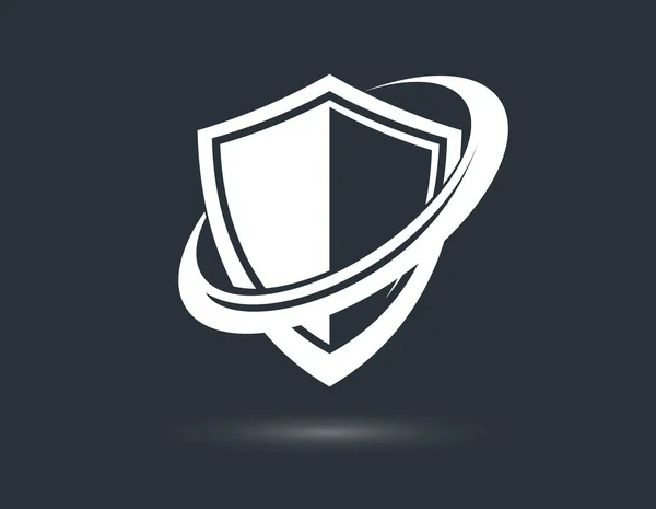 Design Shield Branding Ammo Protection Symbol Antivirus Sport Theme Insurance — стоковый вектор