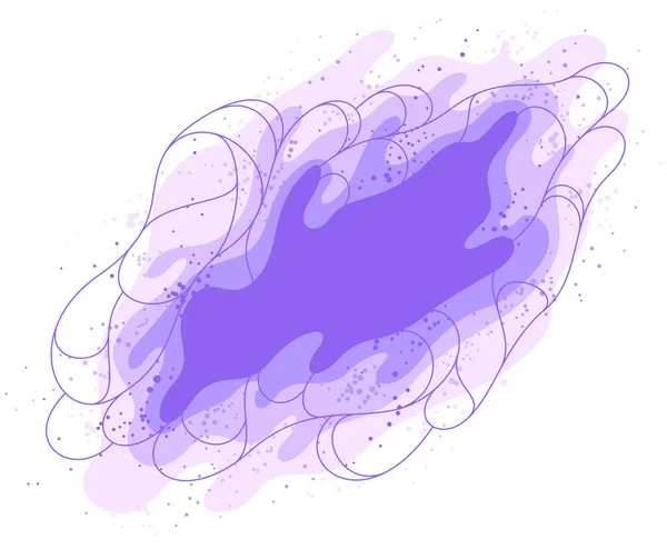 Abstraktní Fialová Láva Tekutiny Vektorové Ilustrace Bublina Přechody Tvary Pohybu — Stockový vektor