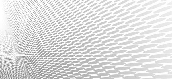 Dotted Vector Abstract Background Light Grey Dots Perspective Flow Dotty —  Vetores de Stock