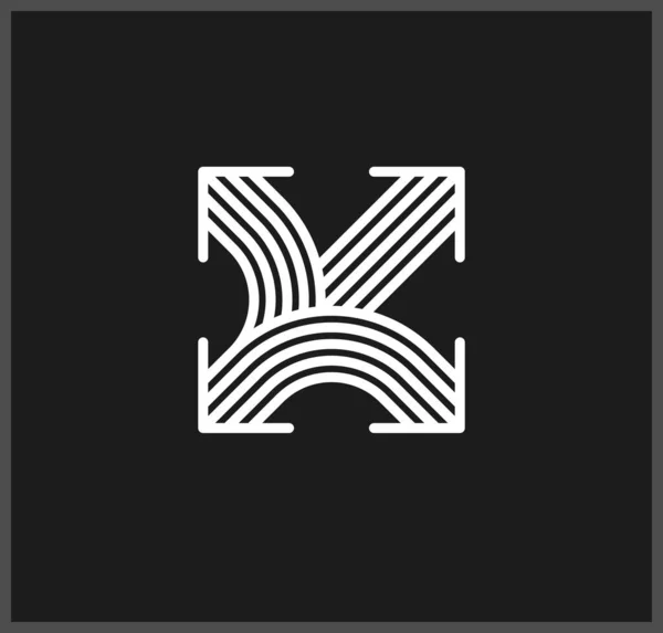 Оригинальный Логотип Стрелкой Символ Пиктограммы Двойной Динамической Стрелки Концепция Линейной — стоковый вектор
