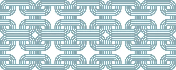 晶格几何无缝图案矢量设计 时髦复古风格最小网格平整 单色网线艺术 — 图库矢量图片