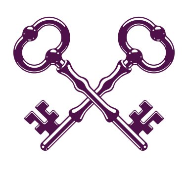 eski tuşlar vektör illüstrasyonu