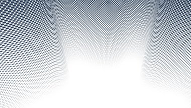 3 boyutlu perspektif vektörü soyut arkaplan, tek renkli desen havalı tasarım, bilim teknolojisinin dalga akışı veya reklamlar için iş içi boş şablon.