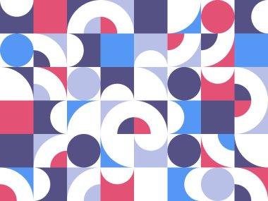 Kusursuz geometrik desen, duvar kağıdı veya web siteleri için soyut vektör arkaplanı veya geometrinin renkli elemanları ile oluşturulan kağıt baskısı.