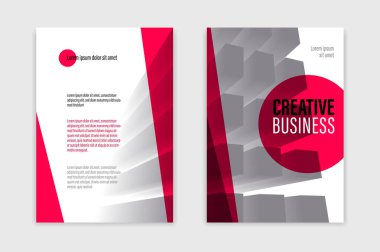 Ön ve arka sayfa vektör soyut tasarımı, modern broşür veya yıllık rapor, kapak veya sunum kurumsal trend tarzı ile iş ilanı broşürü veya broşürü.