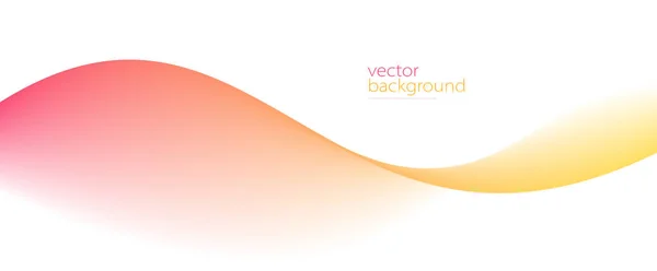 Curve Shape Flow Vector Abstract Background Red Yellow Gradient Motion — Stockvektor