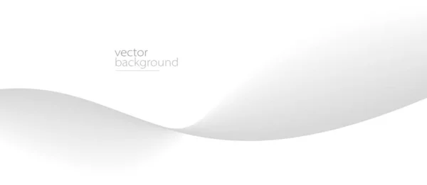 Flowing Grey Curve Shape Soft Gradient Vector Abstract Background Relaxing — Stockvektor