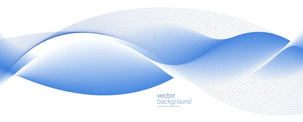 Curve Shape Flow Vector Abstract Background Light Blue Gradient Dynamic — Wektor stockowy