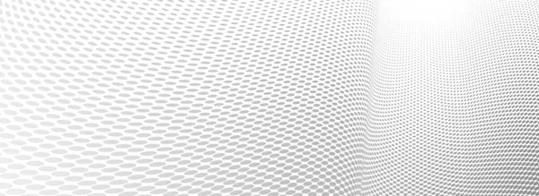Graue Punkte Perspektivischen Vektor Abstrakten Hintergrund Punktierte Muster Cooles Design — Stockvektor