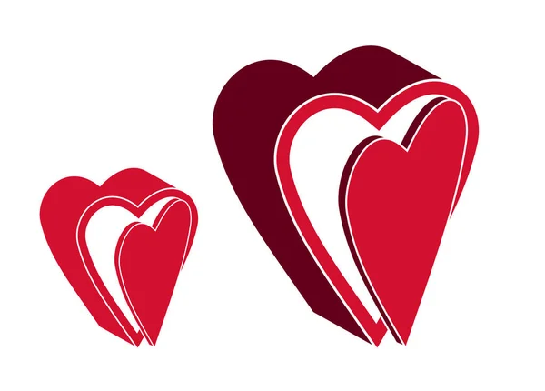Coração Aberto Com Vetor Porta Ícone Simples Logotipo Elemento Design — Vetor de Stock