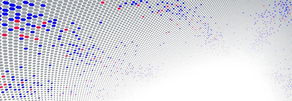 Kleurzeshoeken Patroon Perspectief Vector Abstracte Achtergrond Multimedia Internet Informatie Thema — Stockvector