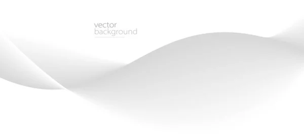 Kurva Form Flöde Vektor Abstrakt Bakgrund Ljusgrå Lutning Dynamisk Och — Stock vektor