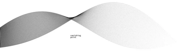 Гладка Розслаблююча Форма Векторний Абстрактний Фон Хвилею Частинок Течуть Криві — стоковий вектор