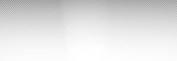 Fond Abstrait Vectoriel Pointillé Points Gris Clair Dans Flux Perspective — Image vectorielle