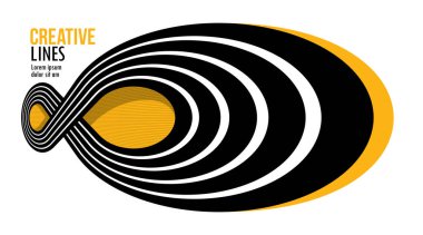 Hareket vektörü soyut arkaplan çizgileri, üç boyutlu perspektif çizgili yaratıcı optik tasarım, ses ve müzik konsepti, akış çizgileri.