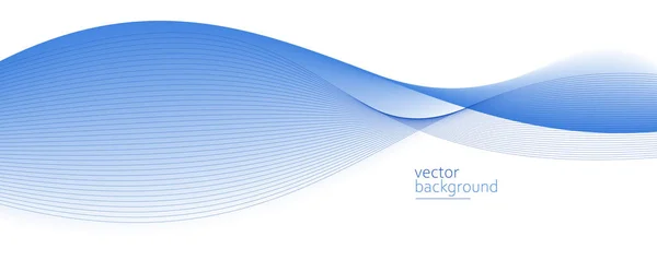 Curve Shape Flow Vector Abstract Background Light Blue Gradient Dynamic — Vettoriale Stock