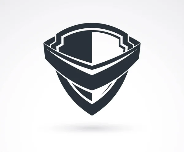 Sköld Logotyp Vektor Ammo Skyddssymbol Antivirus Eller Sport Tema Försäkring — Stock vektor
