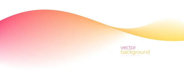 Kurve Formfluss Vektor Abstrakter Hintergrund Rotem Und Gelbem Farbverlauf Motion — Stockvektor