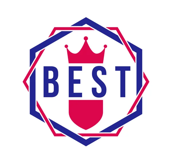 Vector Stylish Vintage Badge Isolated White Retro Style Logo Emblem — Stock Vector