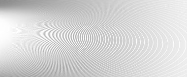 Üç boyutlu perspektif vektörü soyut arkaplan, dinamik doğrusal minimal tasarım, boyutsal ve hareketli dalgalı gri çizgiler.