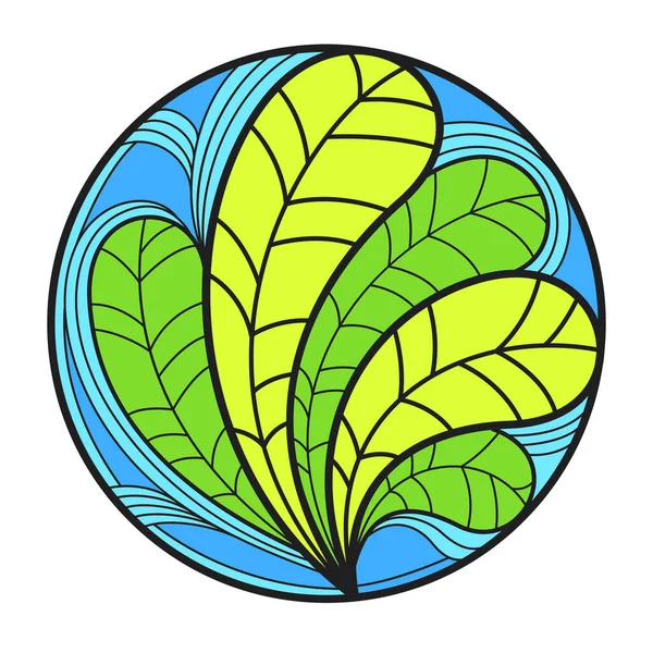 Круглый Цветочный Винтажный Линейный Шаблон Логотипа Бутика Отеля Салона Логотип — стоковый вектор
