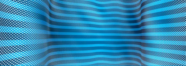 Abstrakter Blauer Hintergrund Mit Punktetextur Und Linien Vektordesign Technologiethema Dimensionaler — Stockvektor