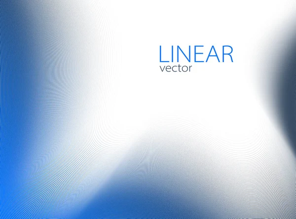 Fondo Abstracto Lineal Líneas Diseño Vectorial Perspectiva Líneas Curva Onda — Vector de stock