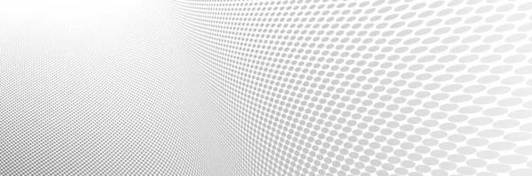 3D视角中的灰点矢量抽象背景 点缀模式凉爽设计 科技波流或商业广告空白模板 — 图库矢量图片