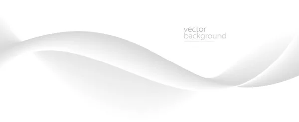 Sanfter Fluss Wellenförmiger Form Mit Gradienten Vektor Abstrakten Hintergrund Hellgraue — Stockvektor