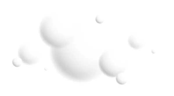 光と柔らかい3D焦点を当てた球体ベクトル抽象的な背景 浮遊中の白いボールと周囲のテーマをリラックス 大気壁紙 — ストックベクタ