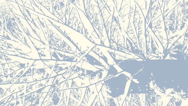 Vecteur Abstrait Fond Sale Grunge Avec Des Branches Arbres Chaotiques — Image vectorielle