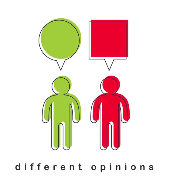 Conceito Vetor Diversidade Opiniões Metáfora Perspectivas Diferentes Ponto Vista Mundo — Vetor de Stock