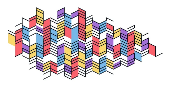 矢量艺术几何背景 动态艺术墙纸 新几何设计 节奏装饰 — 图库矢量图片