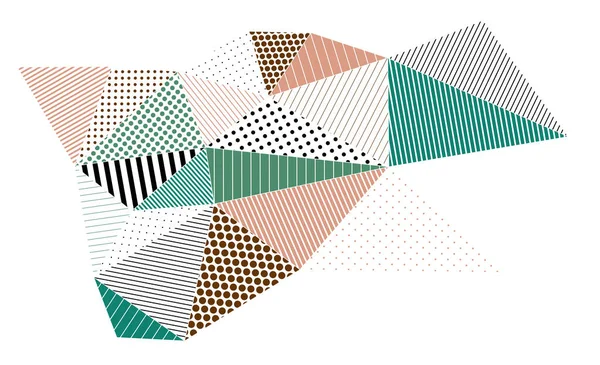 Abstrato Vetor Artístico Fundo Geométrico Estilo Triângulos Poligonais Baixo Poli — Vetor de Stock