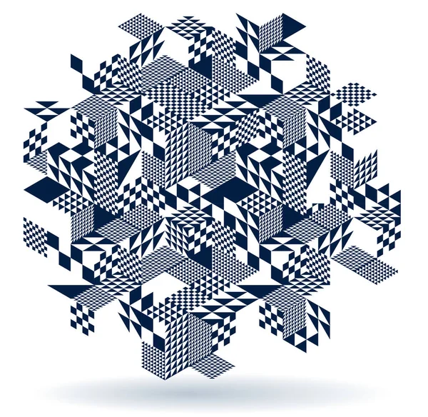 Fond Géométrique Vectoriel Abstrait Créé Avec Des Cubes Des Formes — Image vectorielle
