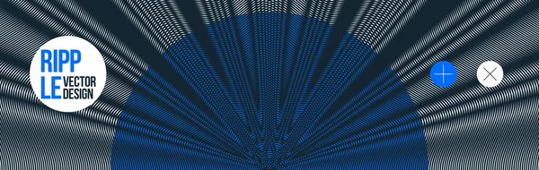 Вектор Хвилі Дроту Абстрактний Фон Лінійне Контрастне Зображення Віртуального Цифрового — стоковий вектор