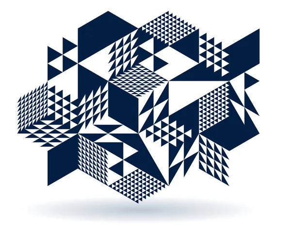 Изометрические Кубики Векторный Абстрактный Фон Геометрическое Абстрактное Искусство Современная Архитектура — стоковый вектор