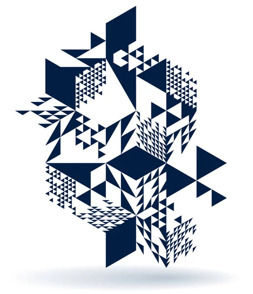 Astratto Sfondo Geometrico Vettoriale Creato Con Cubi Forme Prospettiva Isometrica — Vettoriale Stock