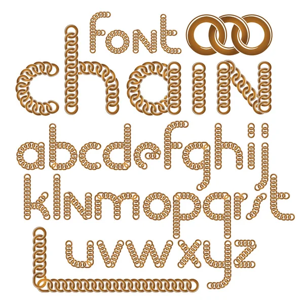 Vector Script Modern Alphabet Letters Set Lower Case Decorative Font — Stock Vector
