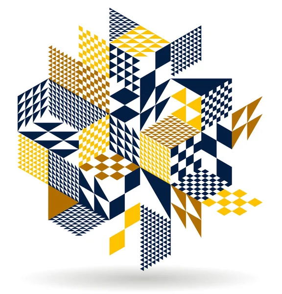 Art Vectoriel Abstrait Avec Cubes Isométriques Fond Géométrique Blocs Art — Image vectorielle