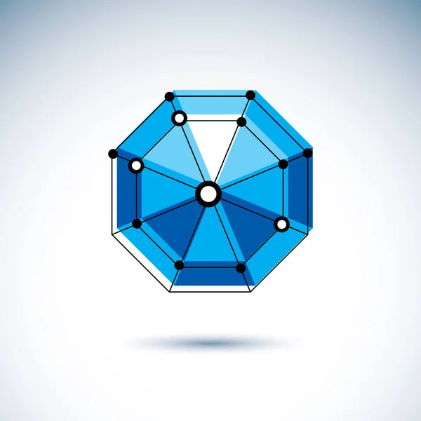 Symbol För Innovationsteknik Origami Abstrakt Mesh Objekt Vektor Designelement — Stock vektor