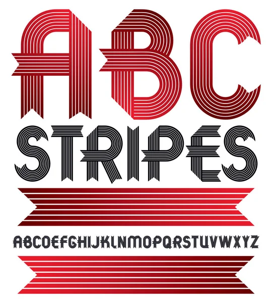 트렌디한 알파벳 Abc의 집합입니다 기하학적 글꼴에서 스크립트는 제작에 사용할 있습니다 — 스톡 벡터