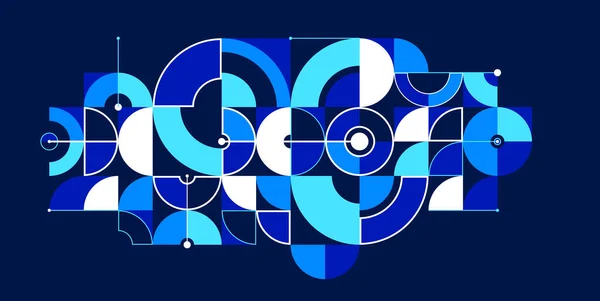 Fond Vectoriel Abstrait Motif Géométrique Sur Composition Des Données Sombres — Image vectorielle