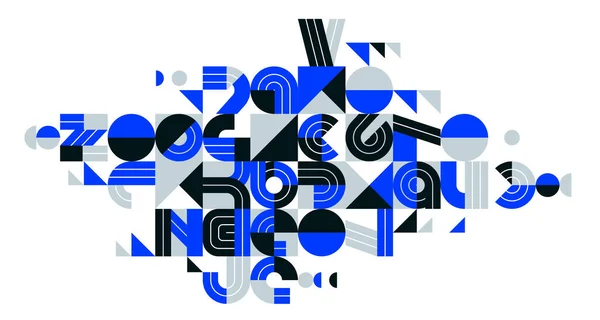 Динамичный Грязный Абстрактный Векторный Дизайн Композиции Синяя Минимальная Подкладка Современного — стоковый вектор
