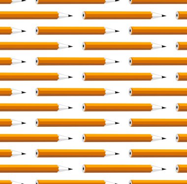 Kalemsiz vektör duvar kağıdı, farklı kalemler sonsuz desenli arkaplan.