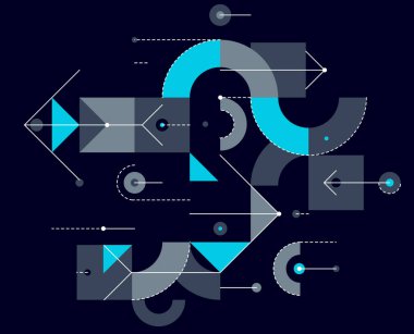 Karanlık, mekanik plan teknolojisi dijital sistemi, motor çizim mekanizması duvar kağıdı üzerine soyut teknik mühendislik taslak vektör arkaplanı.